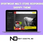 Sportwear Multi Store Responsive Shopify Theme